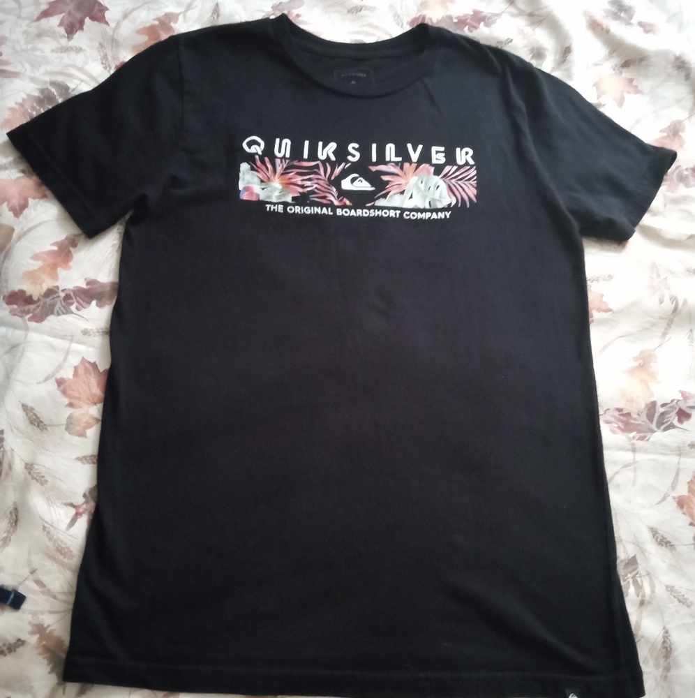 Quiksilver Black Tropical Graphic Tee Junior XL